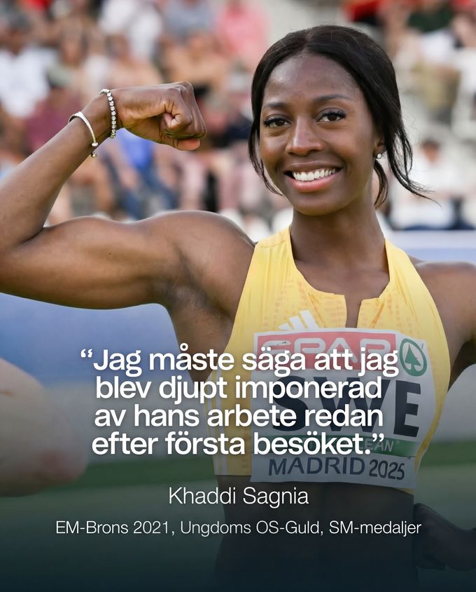 Khaddi Sagnia, EM-brons 2021: ”Jag måste säga att jag blev djupt imponerad av hans arbete redan efter första besöket.”