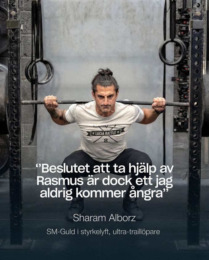 Sharam Alborz, SM-guld i styrkelyft: ”Beslutet att ta hjälp av Rasmus är dock ett jag aldrig kommer ångra.”